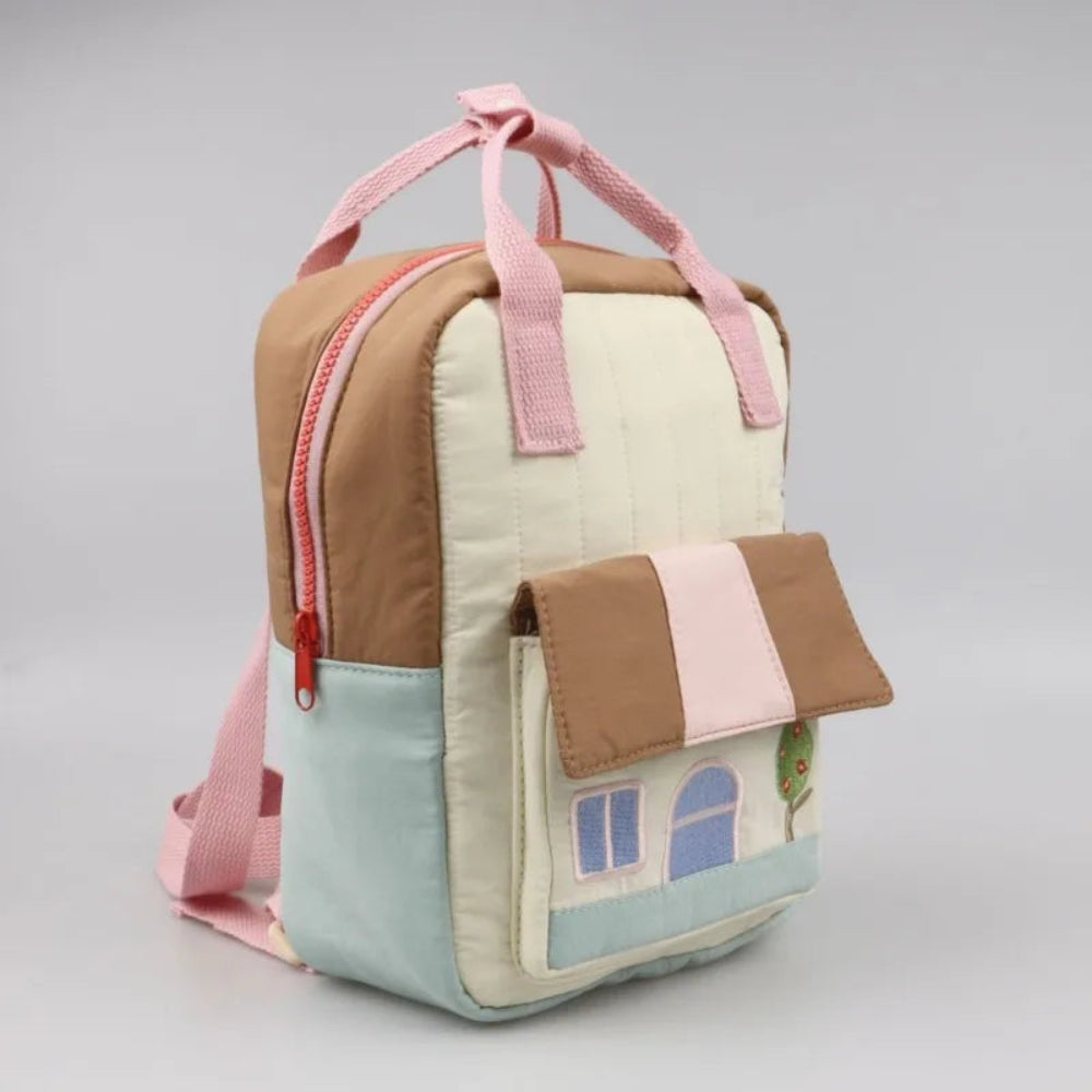 Lightweight Disney backpack with tree house embroidery. Colorful, durable, and perfect for kids’ school, travel, and everyday adventures.