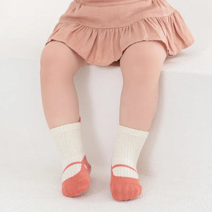 Soft cotton anti-slip socks for boys and girls. Safe, breathable, and comfy—perfect for playtime and daily wear all year round.
