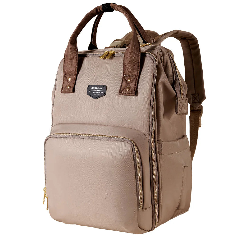 Spacious waterproof diaper backpack for moms and dads. Stylish, durable, and perfect for travel and everyday baby care.