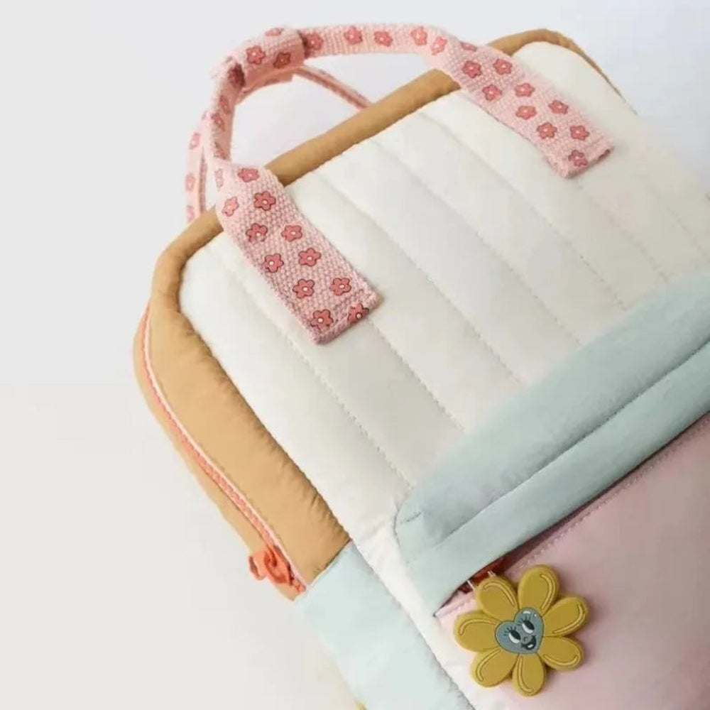 Charming Disney children’s backpack with sunflower pendant. Soft, colorful, and perfect for school, travel, and everyday adventures.