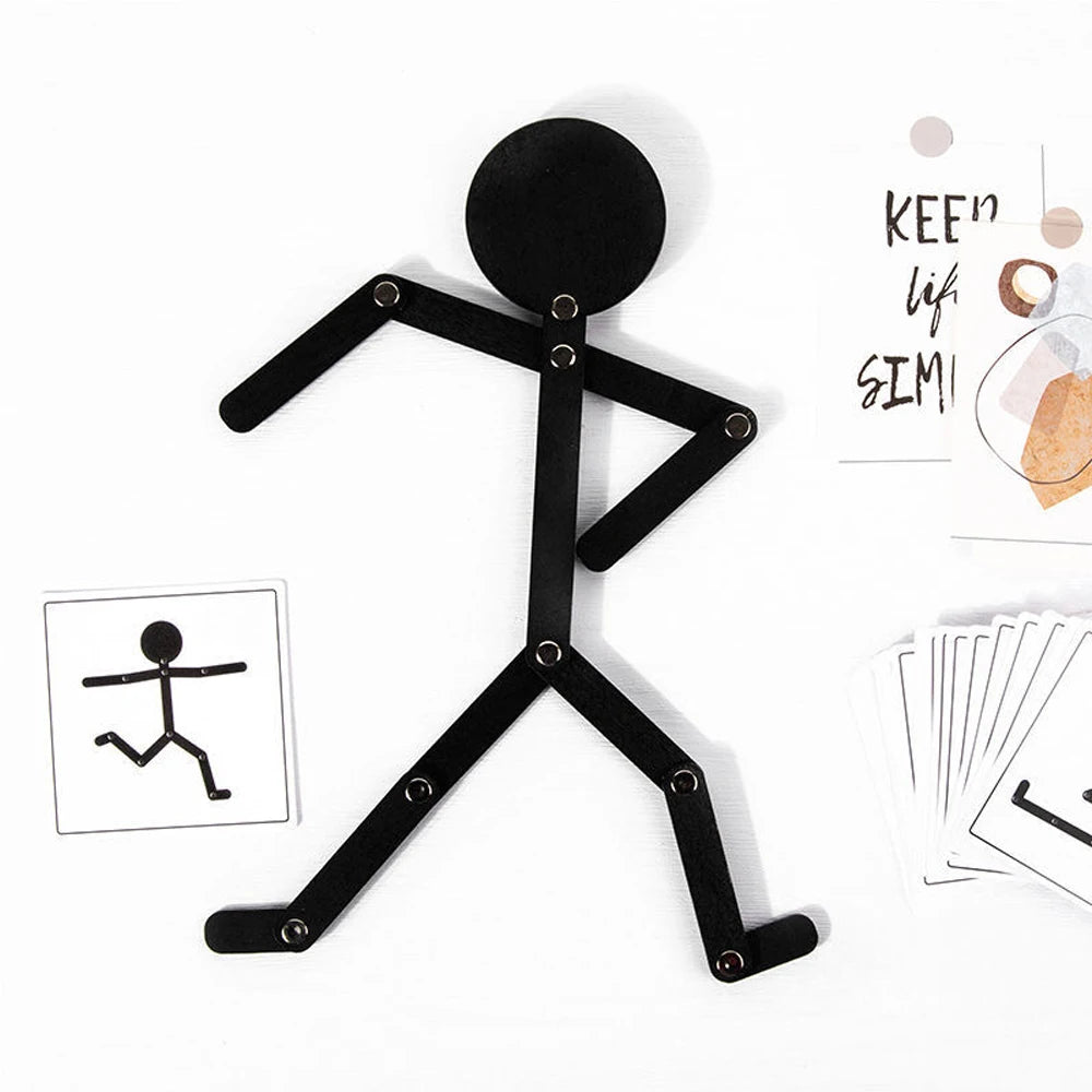 Magnetic wooden tangram book for kids. Safe, portable, and educational puzzle that builds logic, focus, and creativity through play.