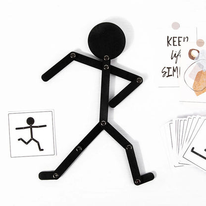 Magnetic wooden tangram book for kids. Safe, portable, and educational puzzle that builds logic, focus, and creativity through play.