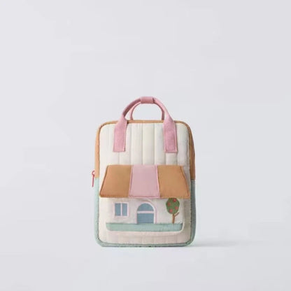 Lightweight Disney backpack with tree house embroidery. Colorful, durable, and perfect for kids’ school, travel, and everyday adventures.