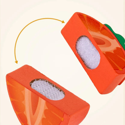 Wooden fruit cutting toy for kids. Safe, eco-friendly, and fun Montessori play that builds creativity, coordination, and healthy habits.