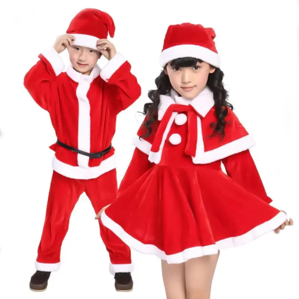 Adorable Christmas costume for kids. Soft, comfy Santa outfit for boys and girls — perfect for parties, photos, and festive celebrations.