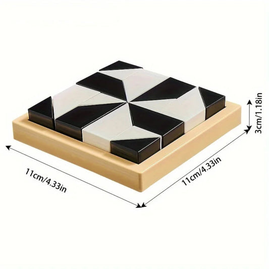 Logic montessori block puzzle with 120 challenges. Safe, durable, and fun toy that builds problem-solving, focus, and spatial reasoning skills.
