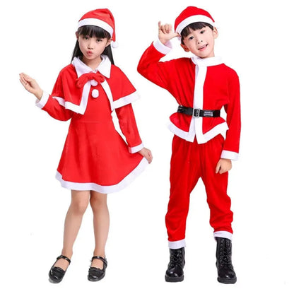 Adorable Christmas costume for kids. Soft, comfy Santa outfit for boys and girls — perfect for parties, photos, and festive celebrations.