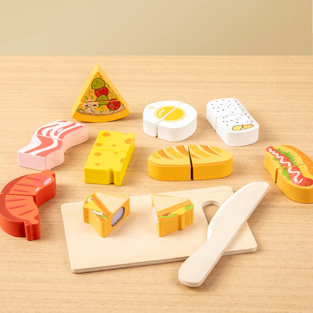 Wooden fruit cutting toy for kids. Safe, eco-friendly, and fun Montessori play that builds creativity, coordination, and healthy habits.