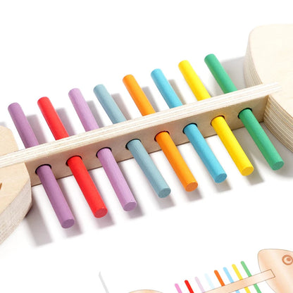 Montessori wooden balance game for kids. Safe, colorful, and educational toy that builds focus, coordination, and fine motor skills.