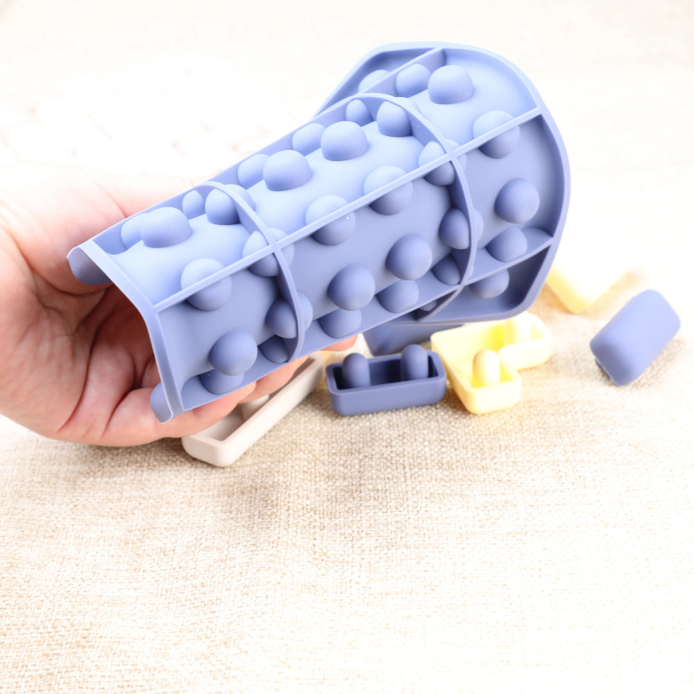 Soft silicone sensory puzzle toy for kids. Safe, fun, and educational tangram that boosts focus, logic, and relaxation through play.