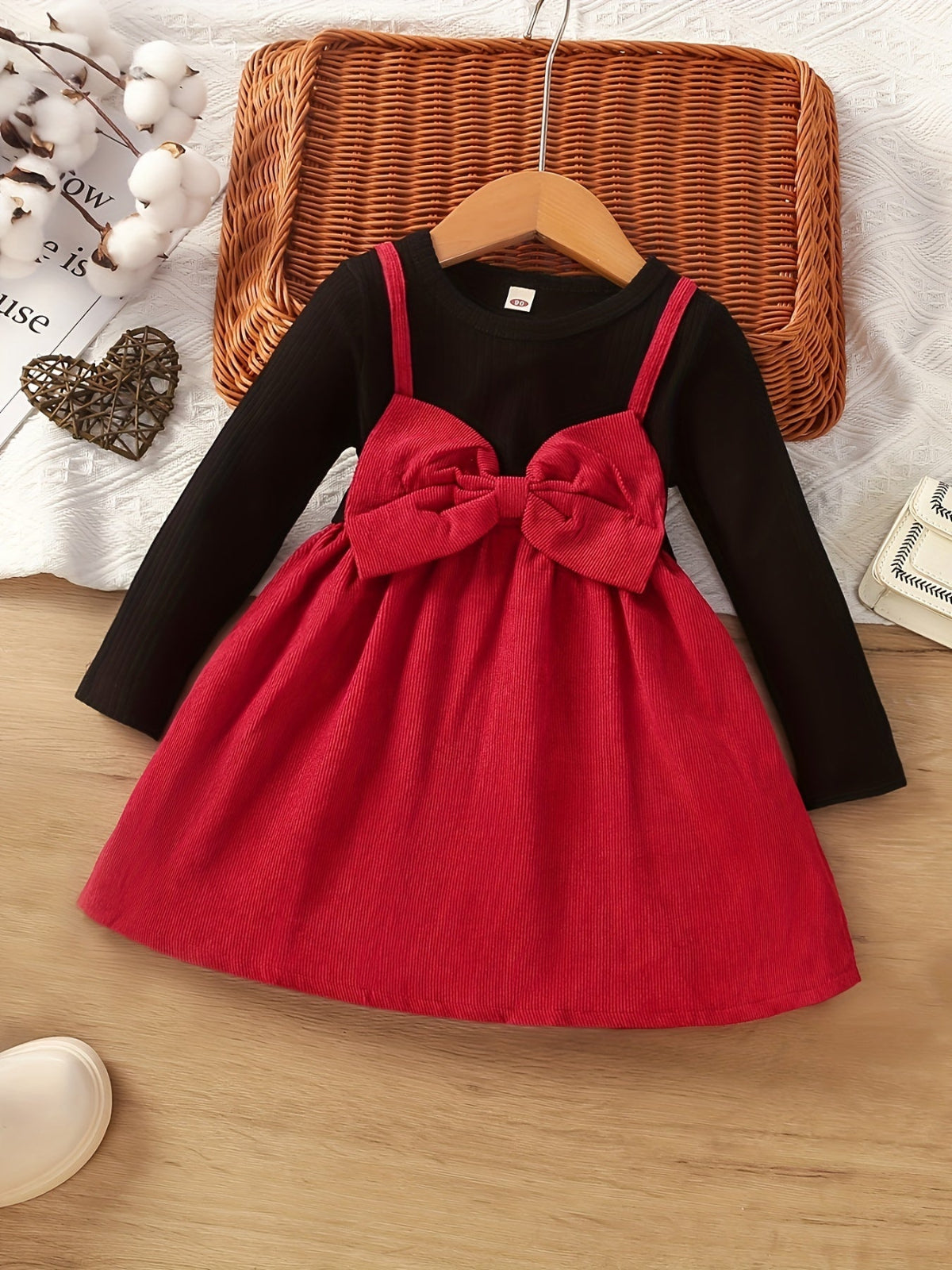 Discover the Charming Velvet Bow Dress for kids. Perfect for winter festivities, combining comfort, style, and practicality. Shop now at Toosly.