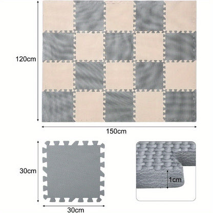 36/40peças Tapete de Jogo de Espuma Tapete de Espuma de Chão Puzzle de Exercício Interligável Tapete de Exercício Multicolorido Puzzle Interligado 30x30cm, Puzzle de Espuma de Chão, Tapete de Exercício de Pé Macio Puzzle de Jogo de Espuma Interligado, Blocos de Ioga Interligados de Espuma para Ideia de Treino, Roupas de Chão, Decoração de Chão, Multiaoembre, Puzzle de Yoga