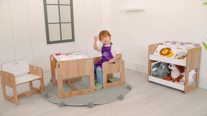Conjunto de Mesa e Cadeira de Atividades Jerenss para Crianças de 2 a 4 Anos