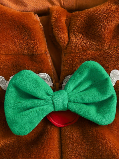 Discover warmth and fun with the Cozy Cartoon Hooded Winter Onesie for kids. Perfect for outdoor adventures, this onesie combines comfort and charm.