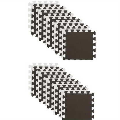 36/40peças Tapete de Jogo de Espuma Tapete de Espuma de Chão Puzzle de Exercício Interligável Tapete de Exercício Multicolorido Puzzle Interligado 30x30cm, Puzzle de Espuma de Chão, Tapete de Exercício de Pé Macio Puzzle de Jogo de Espuma Interligado, Blocos de Ioga Interligados de Espuma para Ideia de Treino, Roupas de Chão, Decoração de Chão, Multiaoembre, Puzzle de Yoga