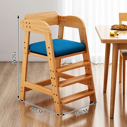 Adjustable montessori wooden kids chair for dining and study. Safe, ergonomic, and durable design that grows with your child in comfort and style.