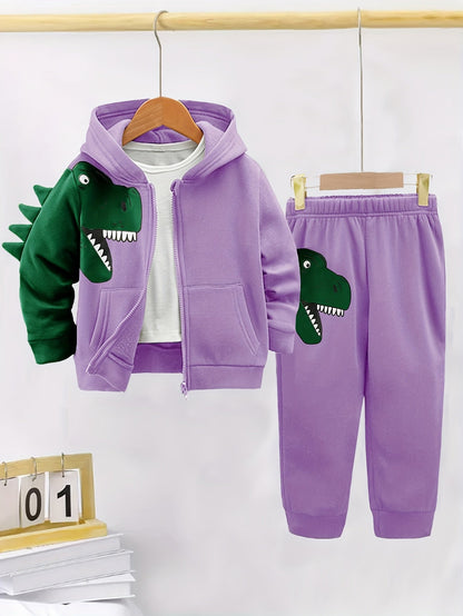 Explore joy and comfort with our Dinosaur Hoodie Set for Kids. Perfect for playful adventures. Toosly: care and safety in every detail.
