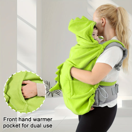 Discover the Cozy Dinosaur Baby Carrier Blanket from Toosly. Adorable design, all-season comfort, and practical features for joyful outings.