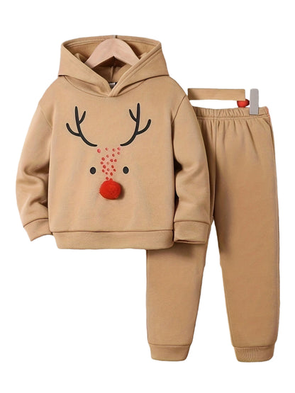 Discover warmth and festive fun with our Cozy Reindeer Hoodie & Sweatpants Set. Perfect for joyful adventures. Shop now at Toosly.
