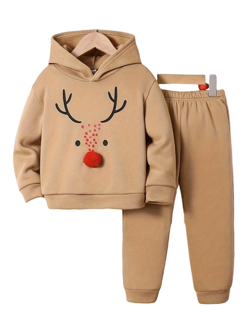 Discover warmth and festive fun with our Cozy Reindeer Hoodie & Sweatpants Set. Perfect for joyful adventures. Shop now at Toosly.
