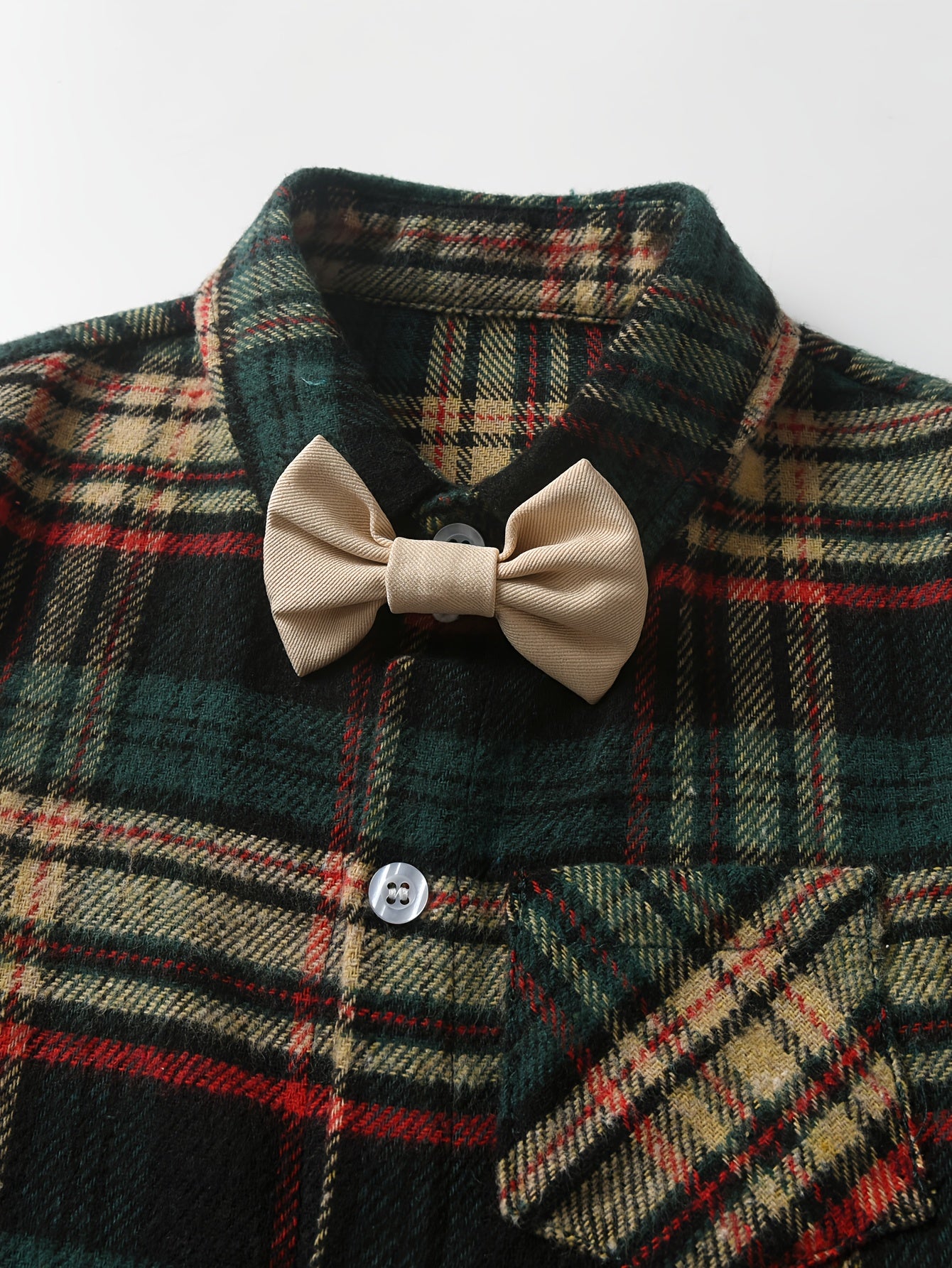 Conjunto de 2 Peças para Meninos Estilo Gentleman com Gravata Xadrez, Ideal para Palestras e Festas de Aniversário