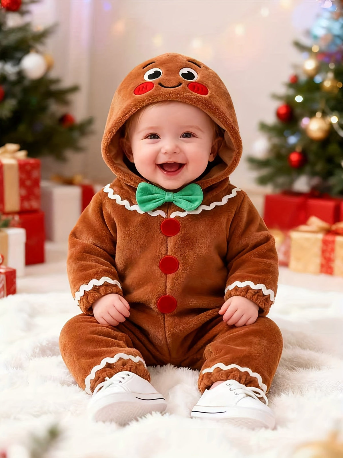 Discover warmth and fun with the Cozy Cartoon Hooded Winter Onesie for kids. Perfect for outdoor adventures, this onesie combines comfort and charm.