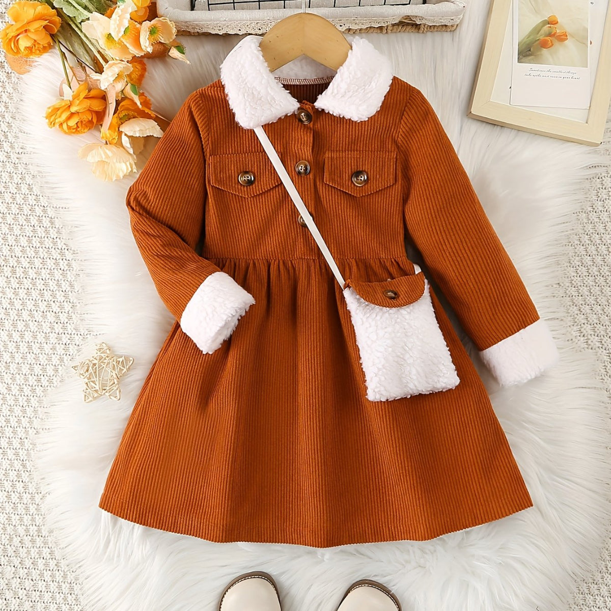 Discover comfort and style with our velvet dress set for girls. Perfect for outdoor adventures. Shop now at Toosly.
