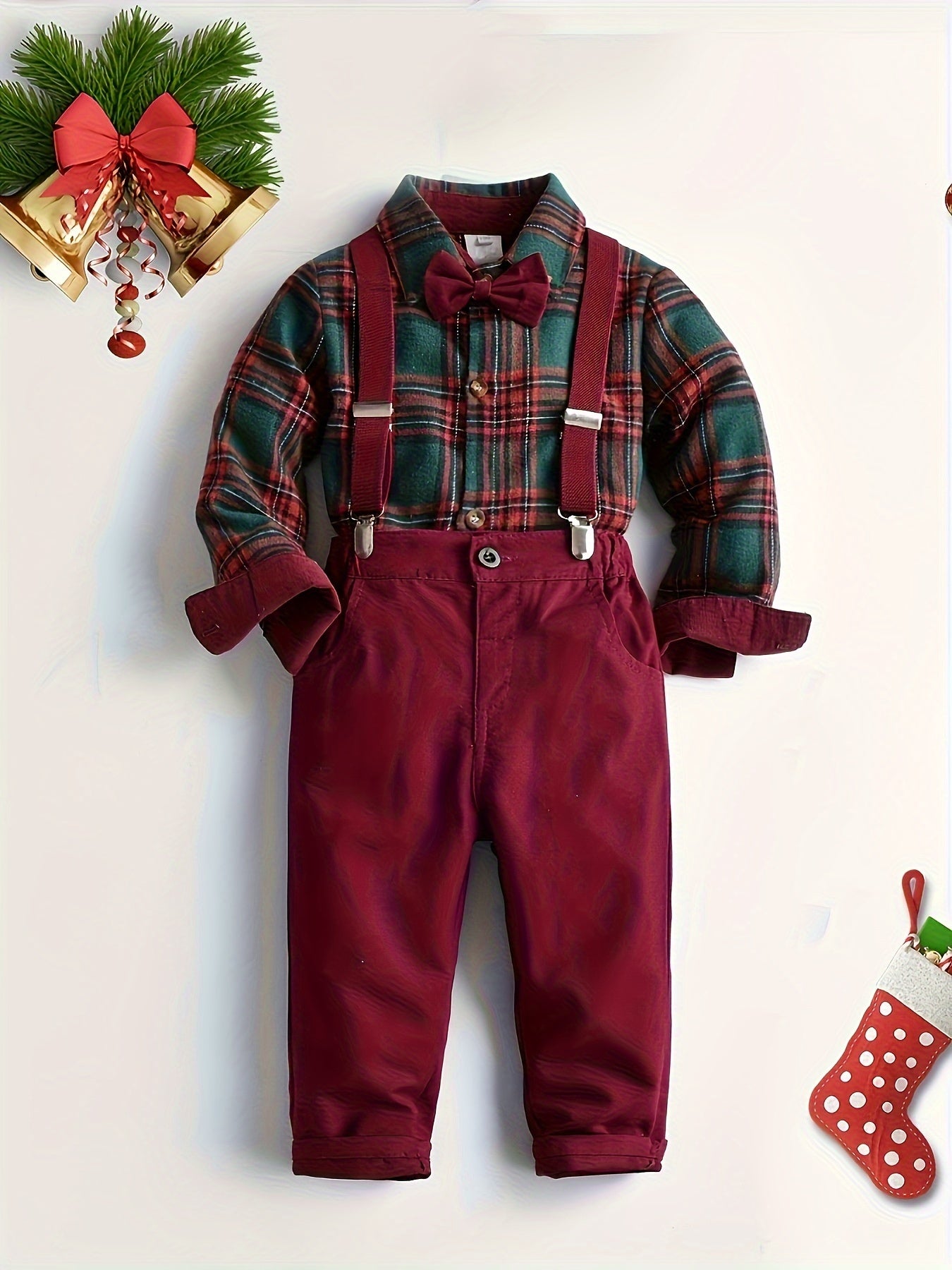 Discover the Charming Plaid Shirt & Overalls Set for Kids. Stylish, comfortable, and perfect for any occasion. Shop with Toosly.