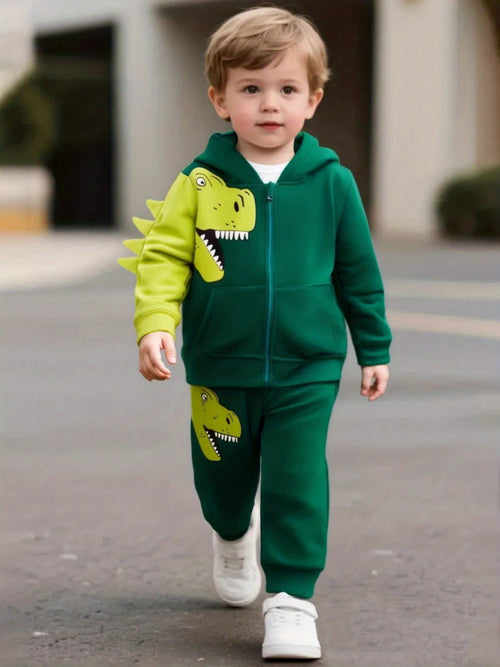 Explore joy and comfort with our Dinosaur Hoodie Set for Kids. Perfect for playful adventures. Toosly: care and safety in every detail.