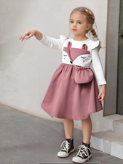 Discover the Charming Long Sleeve Bunny Dress for Girls. Perfect for joyful outings, combining comfort and style. Shop at Toosly.