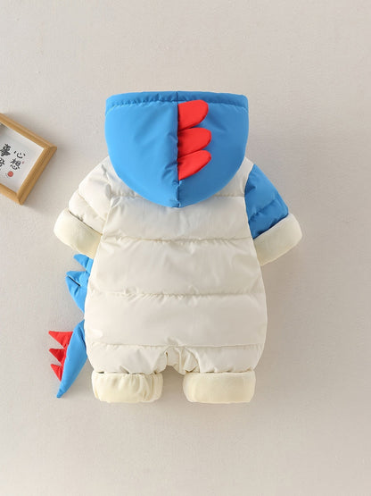 Discover warmth and fun with the Cozy Dino Baby Winter Romper. Perfect for chilly outings, designed for comfort and joy. Shop Toosly.
